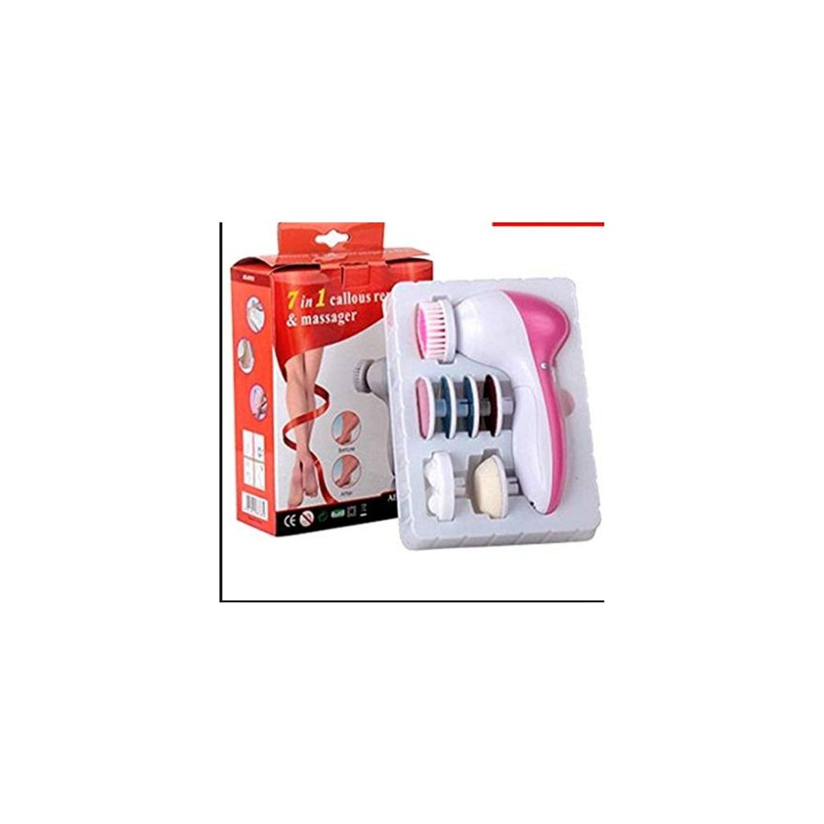 GENERICO - Masajeador 7 en 1 para masajes y callos de los pies