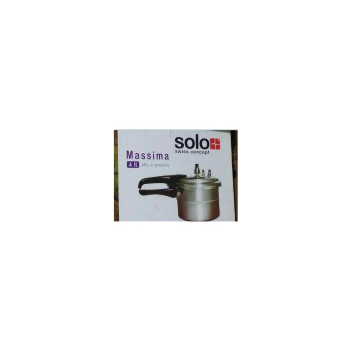 GENERICO - Olla a presión 4 litros de acero inoxidable  massima