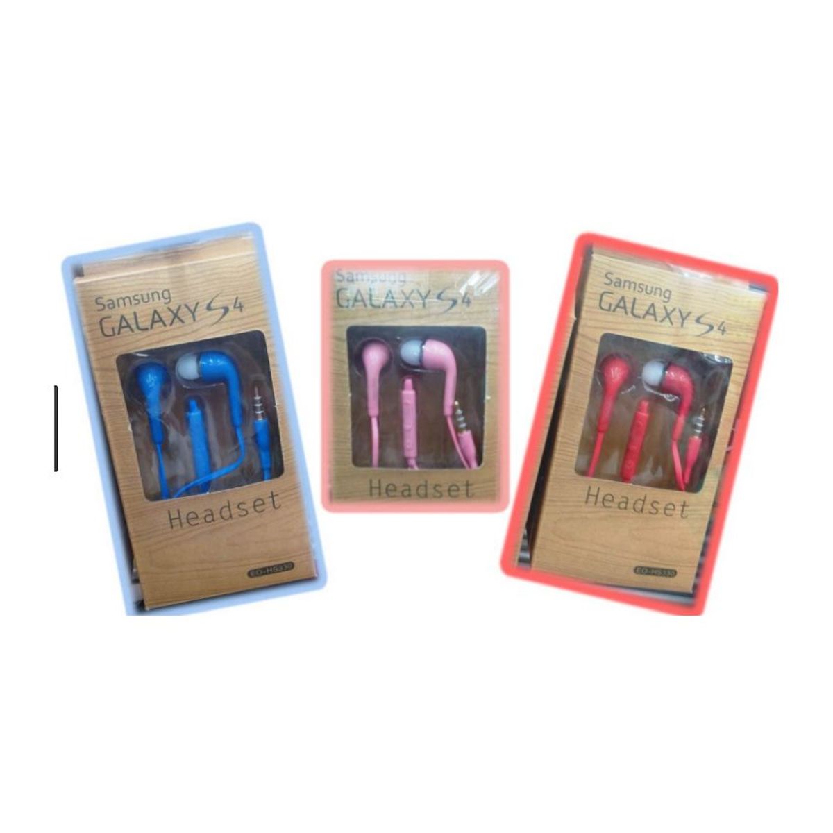 GENERICO - Audífonos hands free con micrófono para samsung galaxy s6-s5-s4-s3rojo