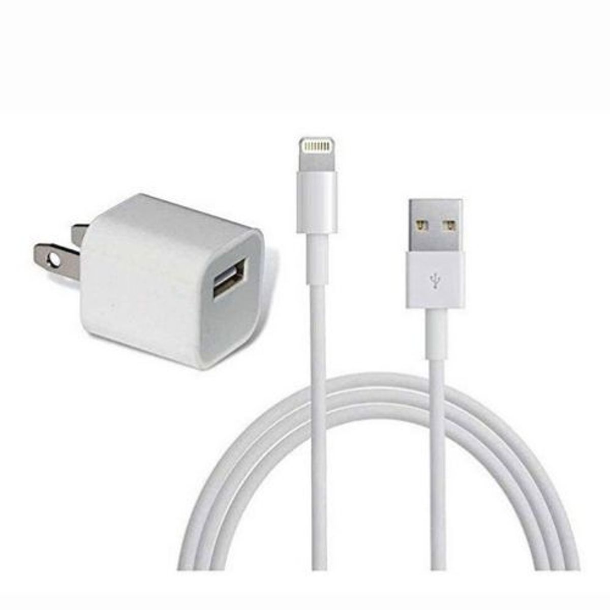 GENERICO - Cargador Completo Compatible Para Iphone 5w  - Blanco