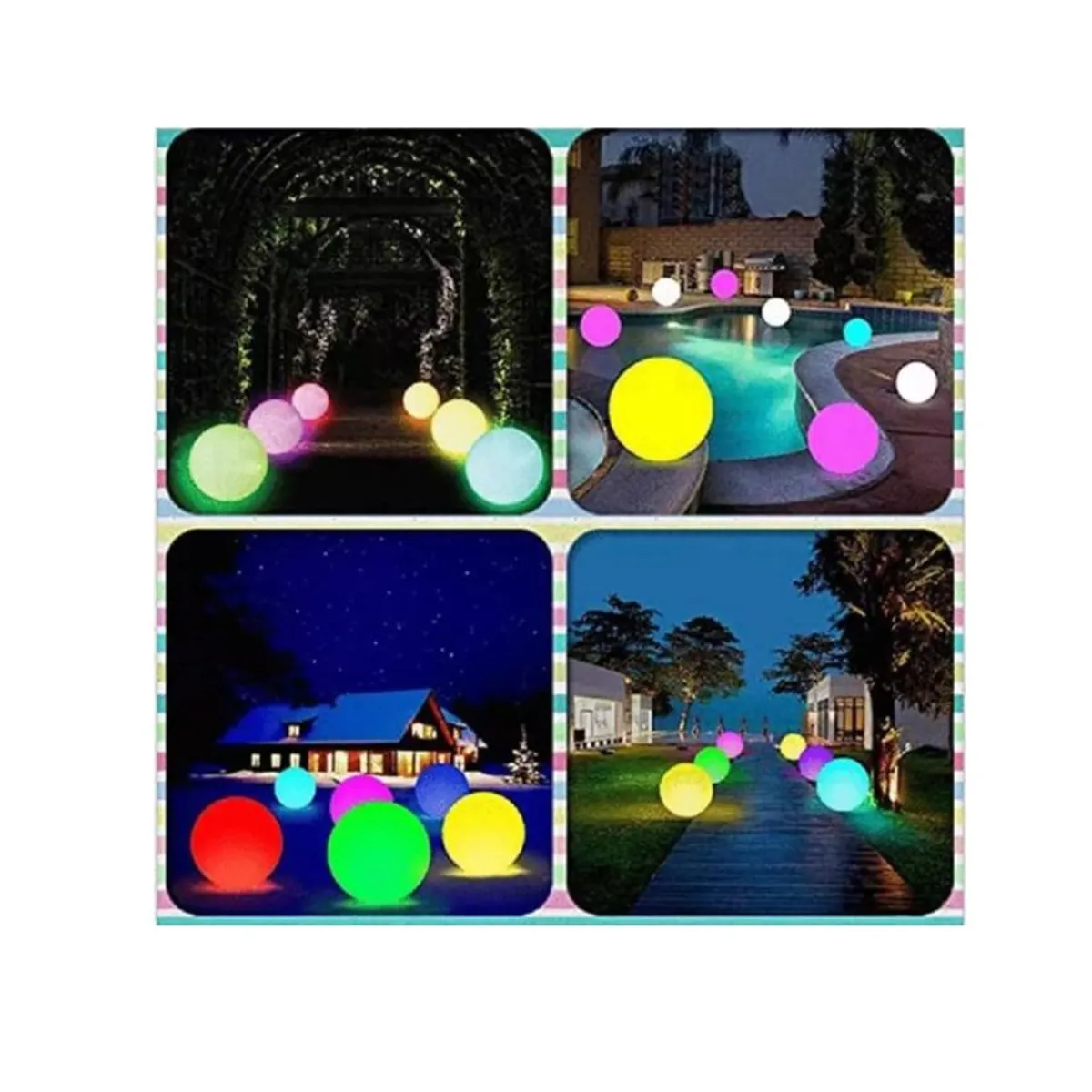 GENERICO - Pelota led playera  multicolor con control remoto