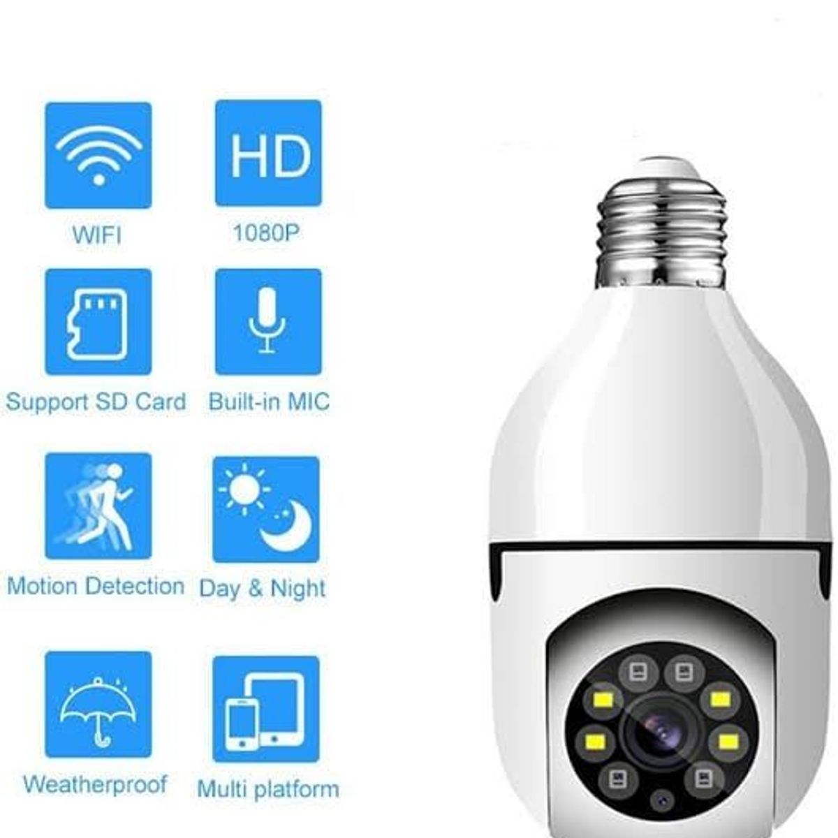 OEM - Foco Camara Nuevo Modelo WiFi 1080P Sensor Movimiento