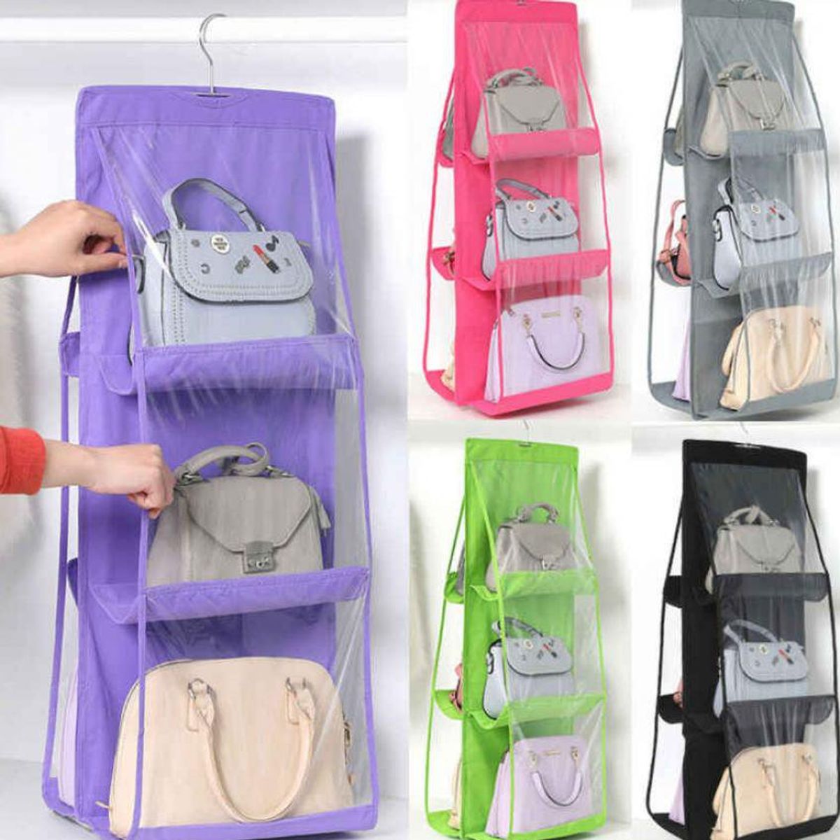 GENERICO - Bolso colgante para organizar ropa y zapatos ahorro de espacio