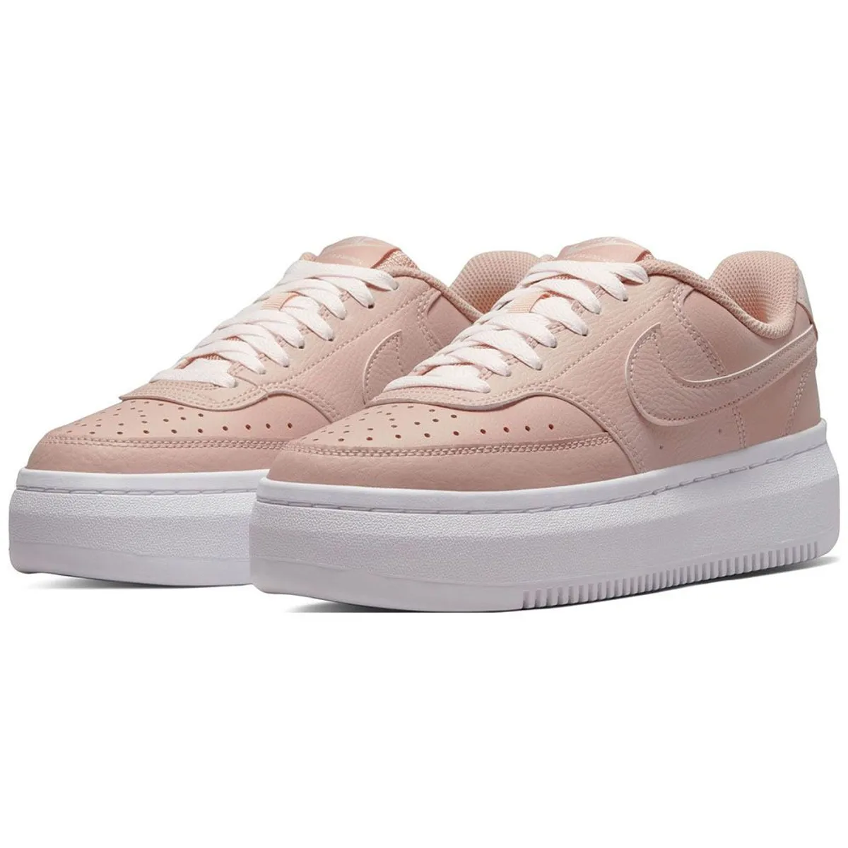 NIKE - Zapatilla-Nike Court Vision Alta Leather DM0113-600 - Palo rosaBlanco