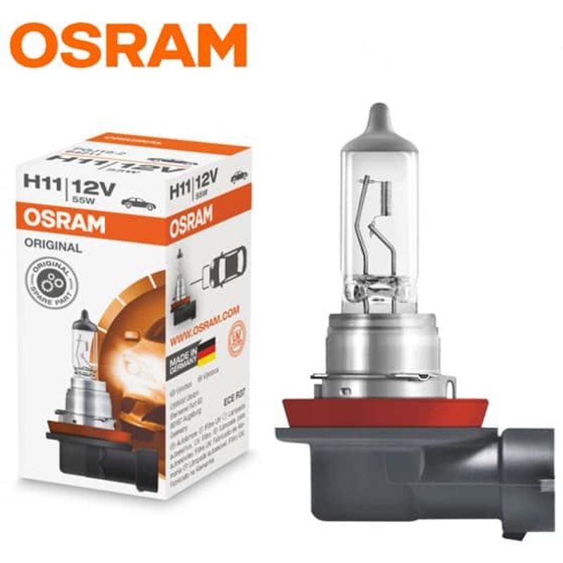 OSRAM - Foco H11 (2 Unidades ) 64211 Halógeno 12V 55W  PGJ19-2