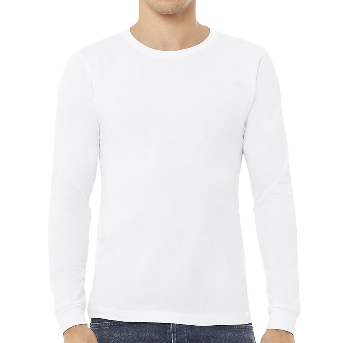 BOSTON - Polo Boston Manga Larga Cuello Redondo - Blanco..