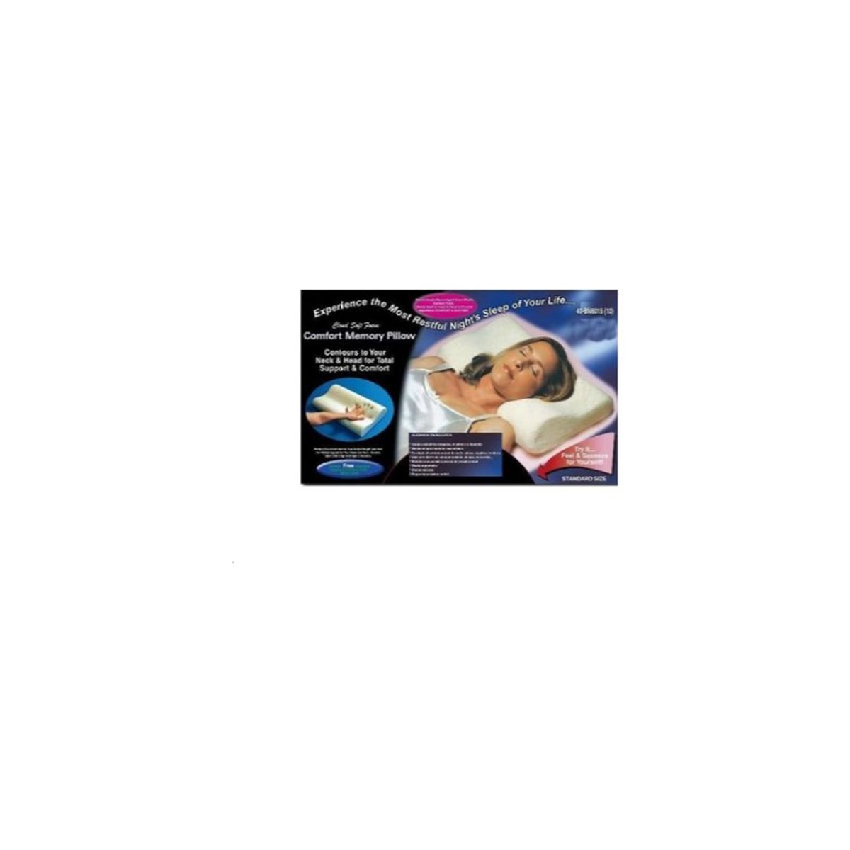 GENERICO - Almohada ortopedica cervical evita ronquidos memory pillow - blanca
