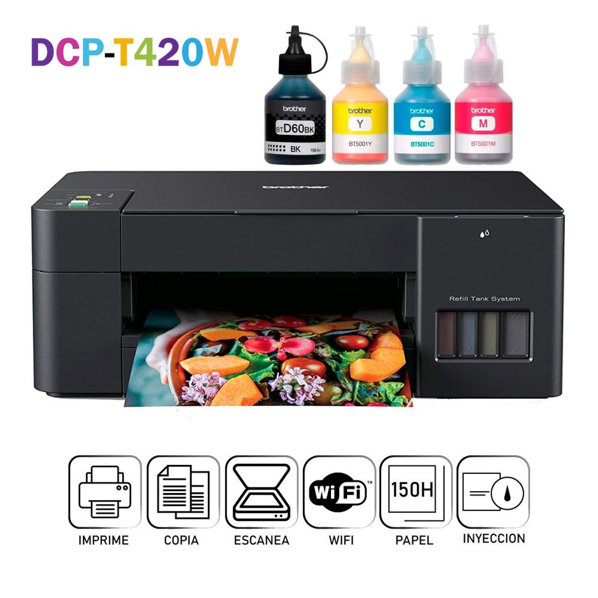 BROTHER - IMPRESORA MULTIFUNCIONAL BROTHER DCP-T420W WIRELESS