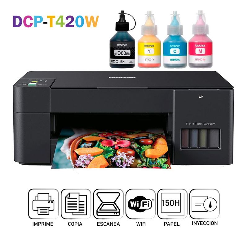 BROTHER - IMPRESORA MULTIFUNCIONAL BROTHER DCP-T420W WIRELESS