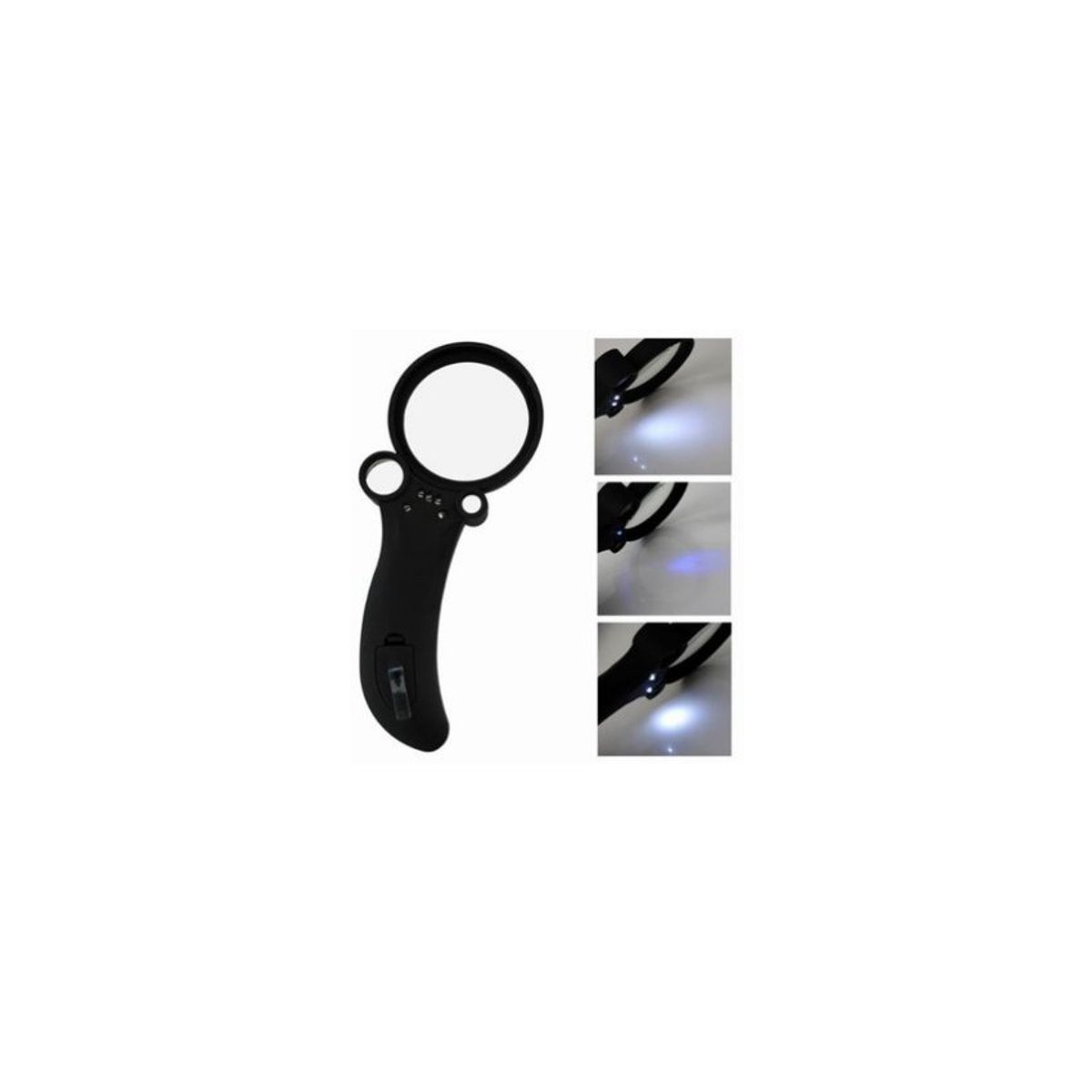 GENERICO - Lupa de mano 2.5x/25x/55x con 5 luces led magnifier