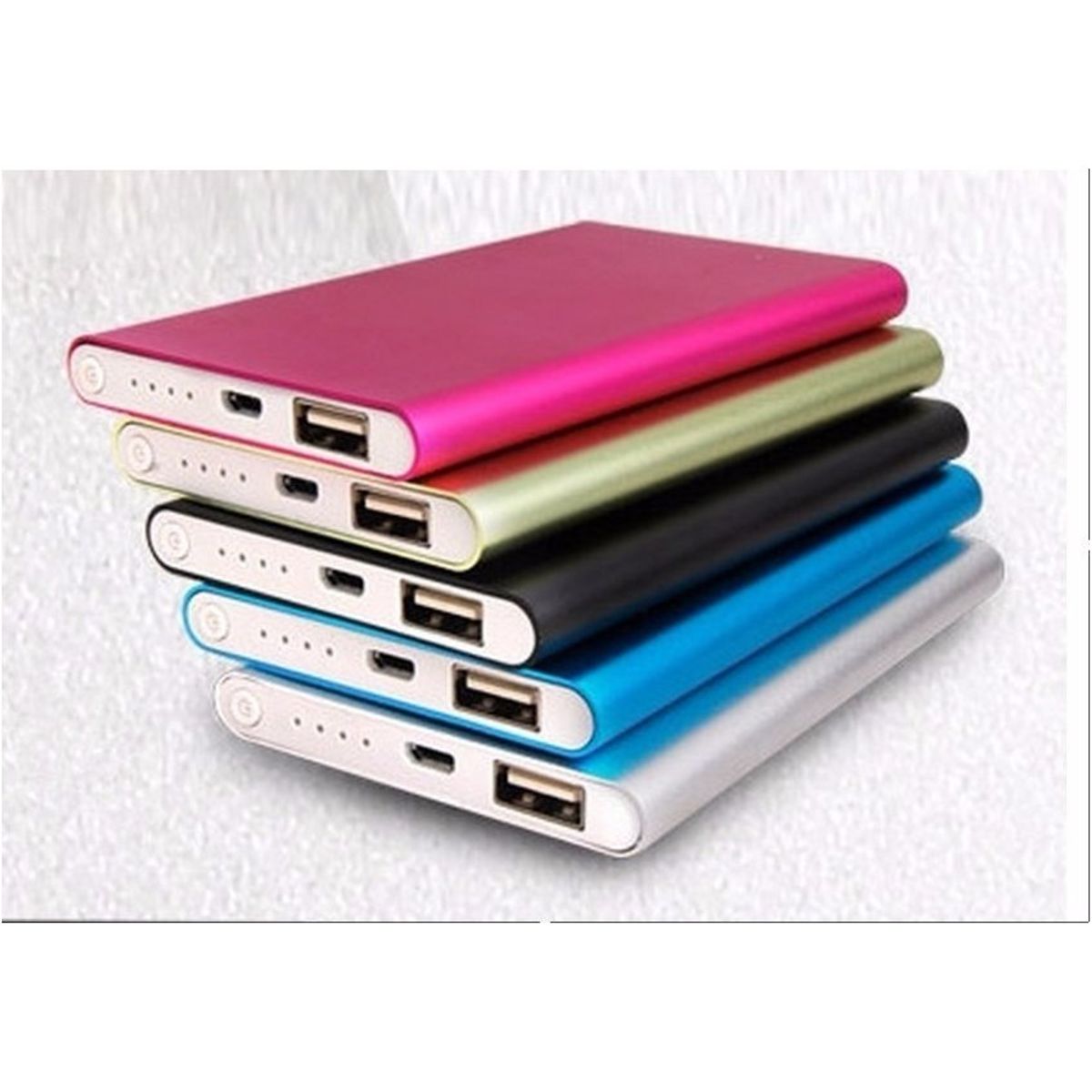GENERICO - Cargador de batería portátil aluminio power bank 30000 mah - fucsia