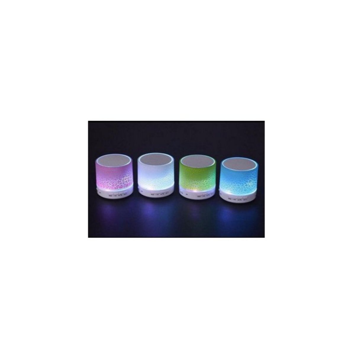 GENERICO - Inalámbrico portátil led mini altavoz a9 bluetooth fm tf usb -azul