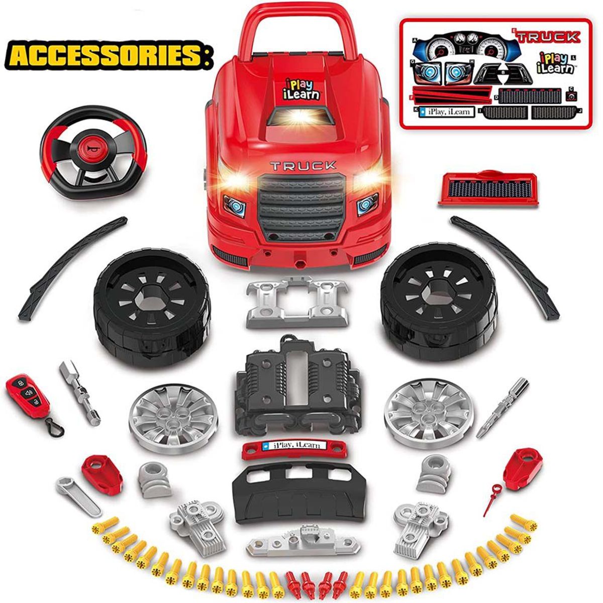 PIXAR - Set De Motor Desmontable Con Luces Y Sonido Cars Disney