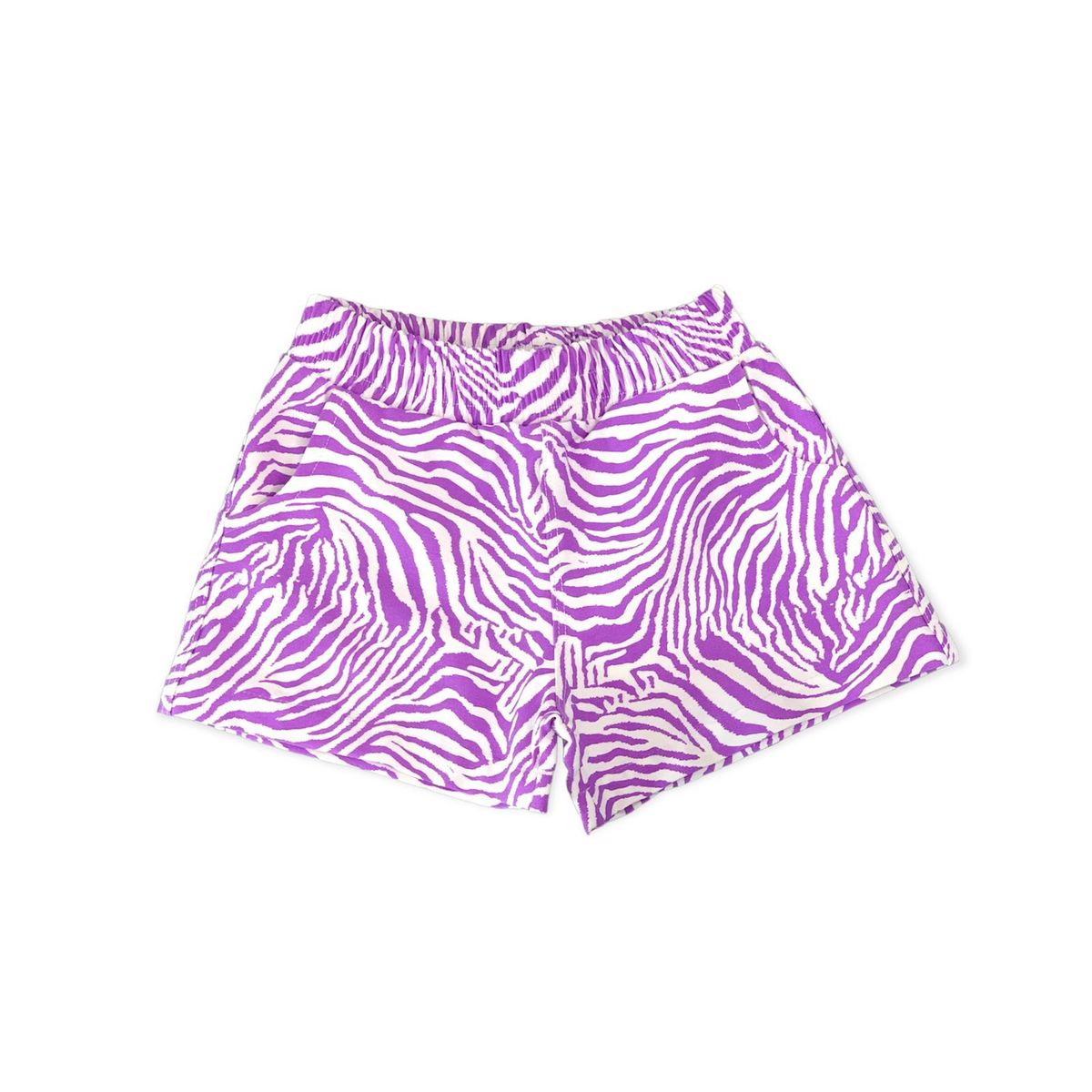 OTTOWARE - SHORT NIÑA ANIMAL PRINT MORADO