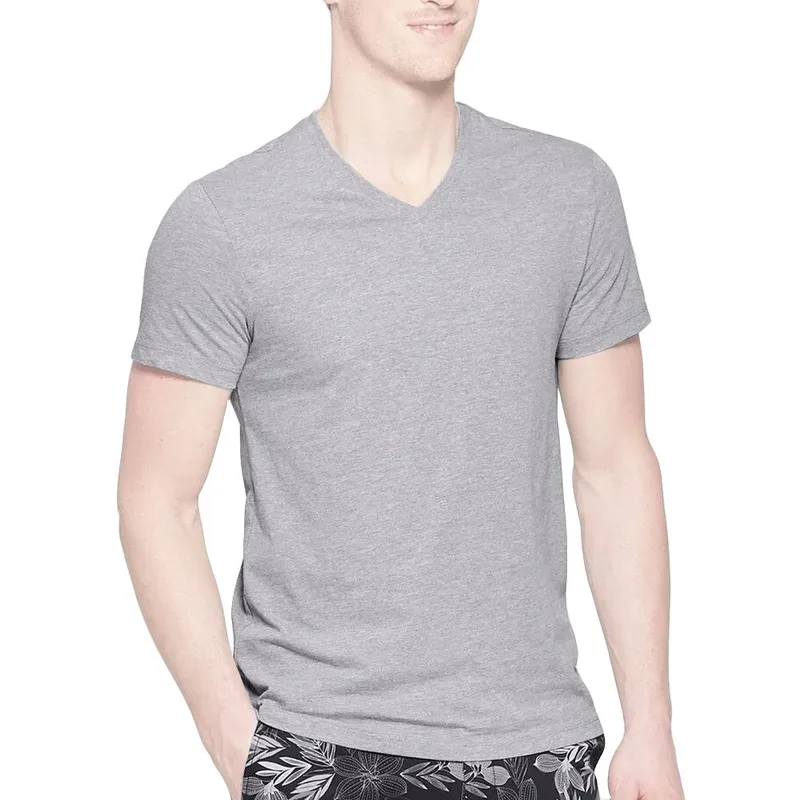 BOSTON - Polo Boston Manga Corta Cuello V - Plomo..