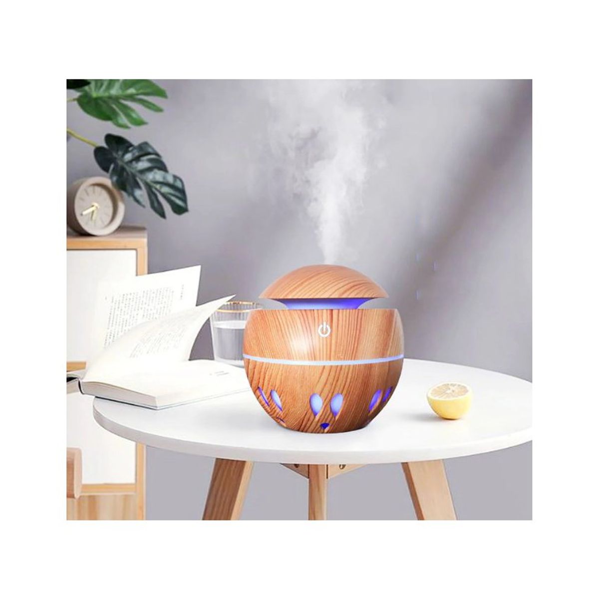 GENERICO - Humidificador ultrasónico purificador de aroma  luces led