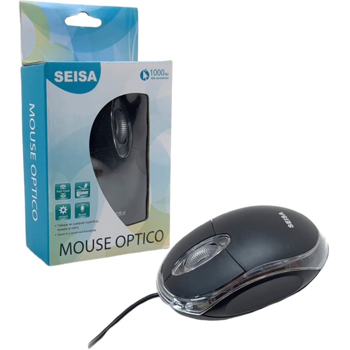 SEISA - Mouse original seisa 3d 1000dpi alta sensibilidad interfaz usb