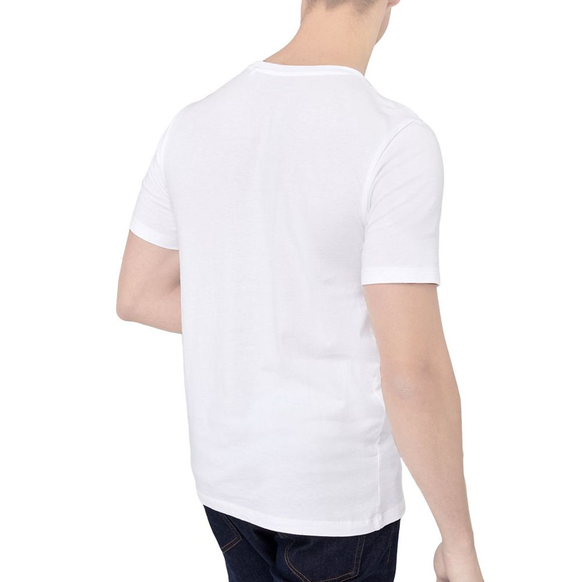 BOSTON - Polo Boston Manga Corta Cuello Redondo Blanco..