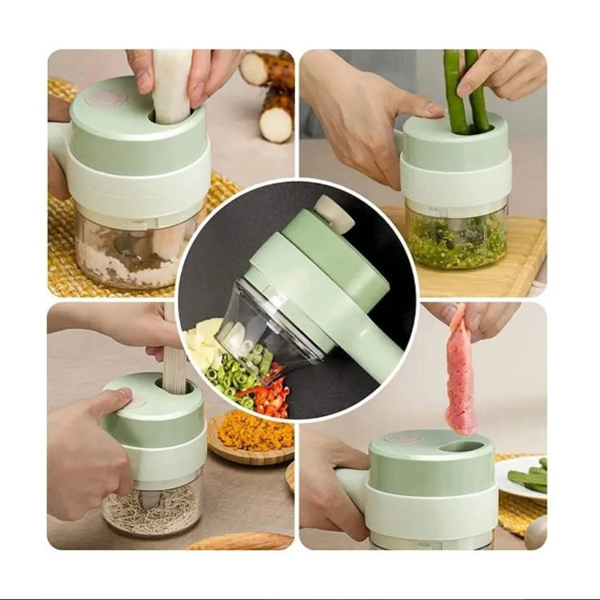 GENERICO - Picador de verduras y alimentos recargable