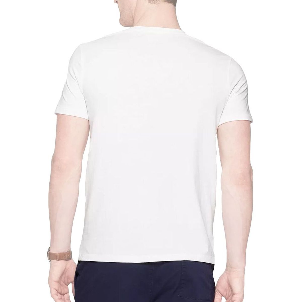 BOSTON - Polo Boston 929 Cuello V Manga Corta Blanco