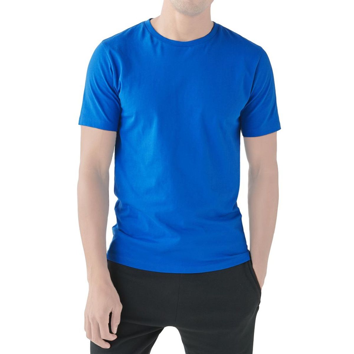 BOSTON - Polo Boston Manga Corta Cuello Redondo Cobalto