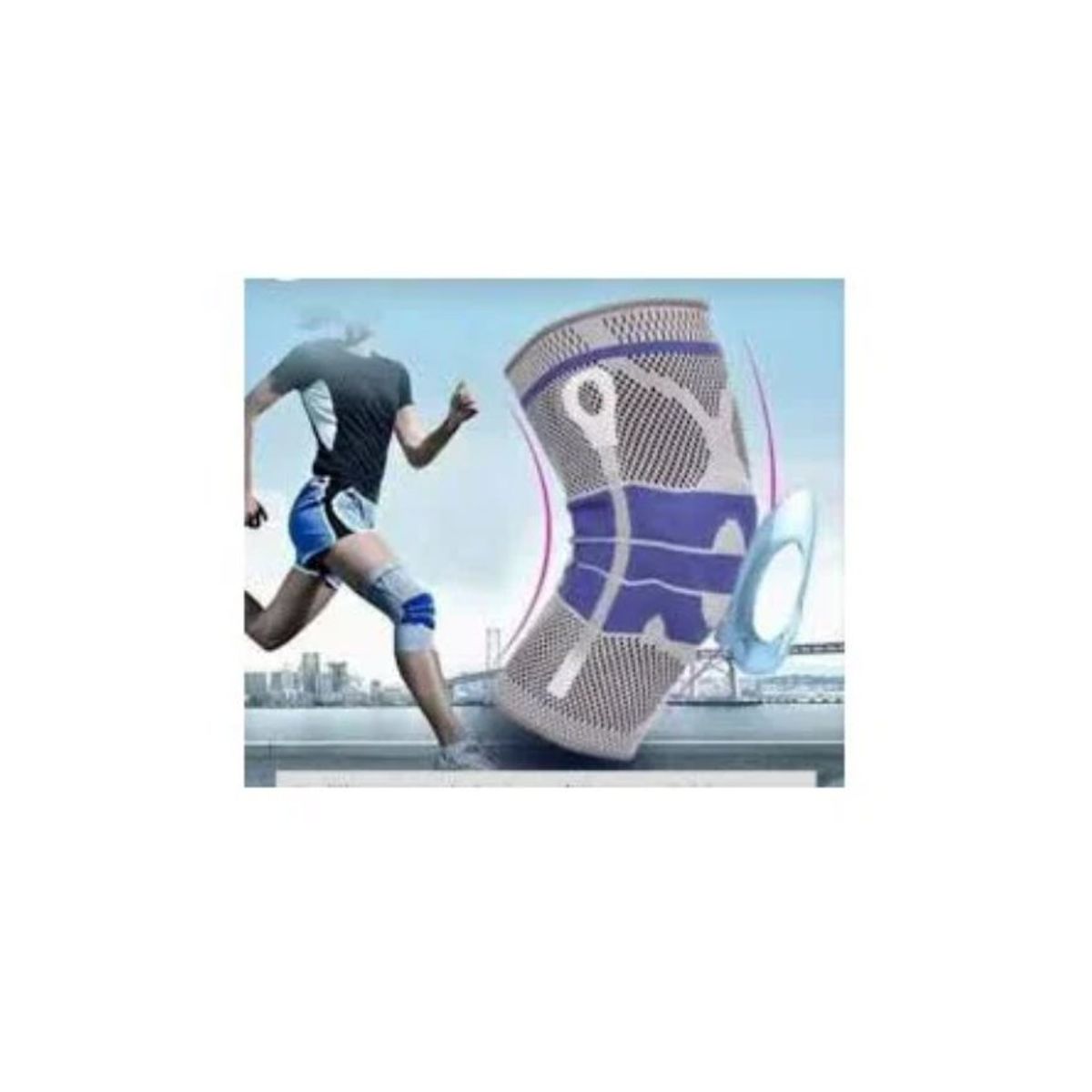 GENERICO - Rodilleras articuladas ortopedicas con gel 2 varillas