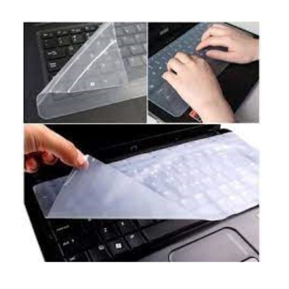 Protector laptop 15  teclado silicona transparente, marca GENERICO - Foto Principal