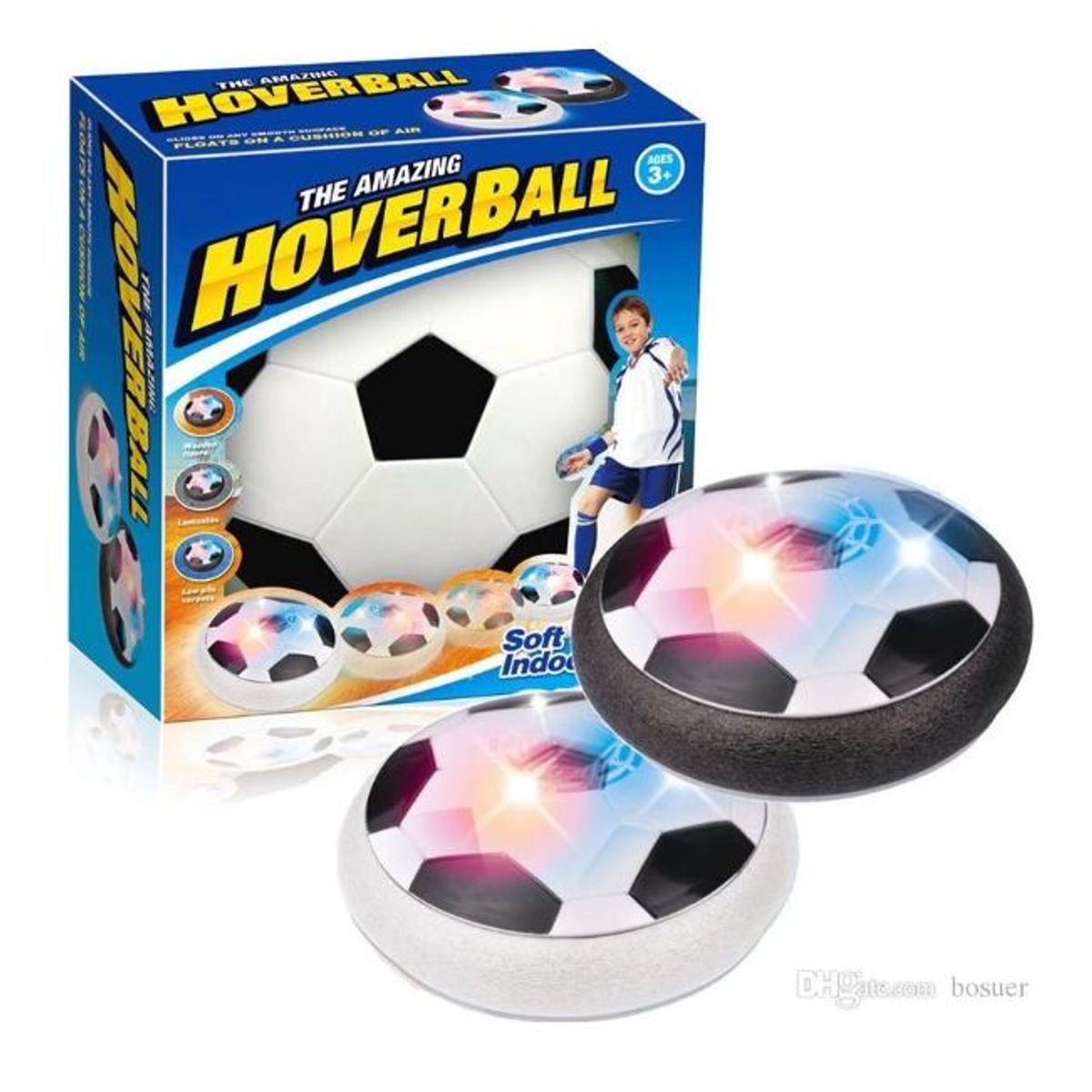 GENERICO - Pelota de futbol flotante con luz led  hoverball increible