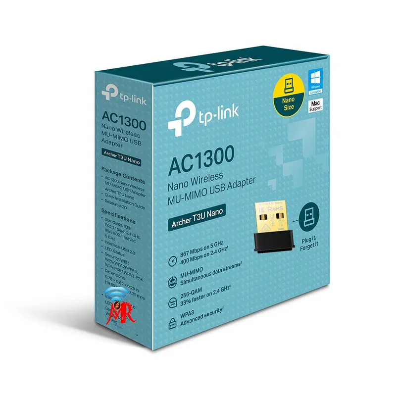 TP LINK - Archer T3u Nano Adaptador Usb Mu-mimo Inalámbrico Ac1300