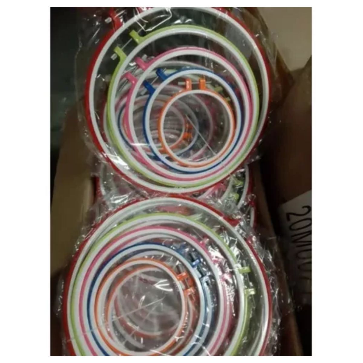 GENERICO - Bastidor Para Bordar Aros De Bordado X2 Juegos Mas 15 Agujas.