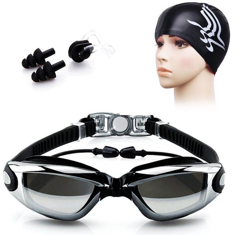 GENERICO - Pack lentes  natación hd uv + gorro