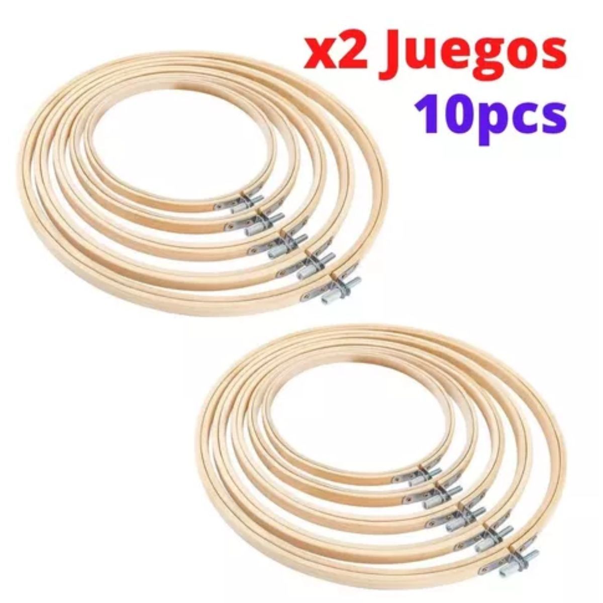 GENERICO - Bastidor Para Bordar Aro De Madera Costura Bordado