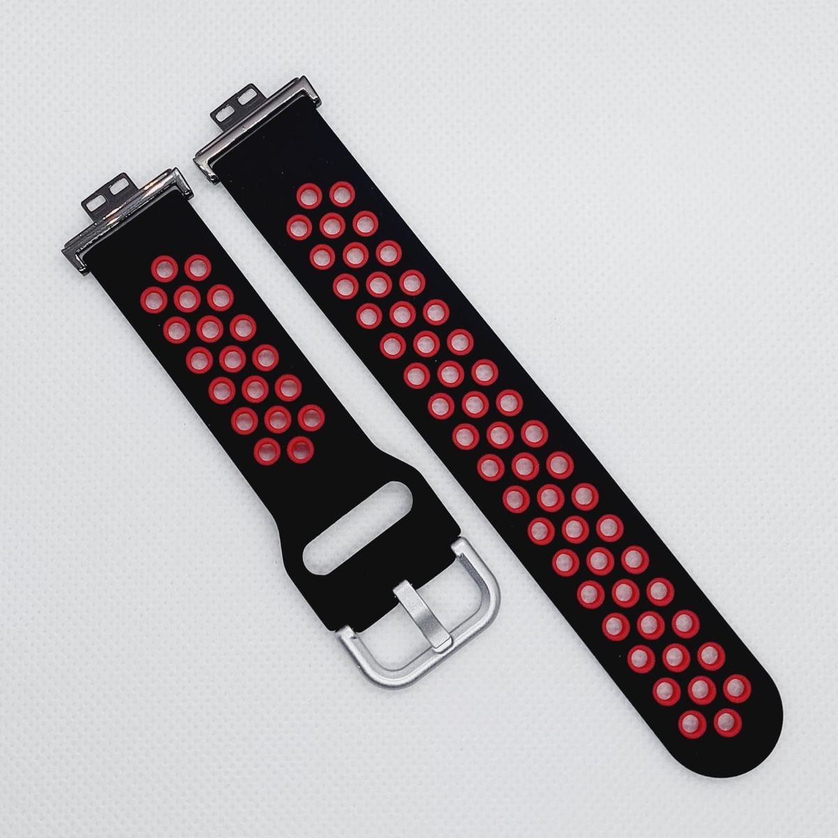 GENERICO - Correa Silicona Deport para HUAWEI WATCH FIT - Nrojo