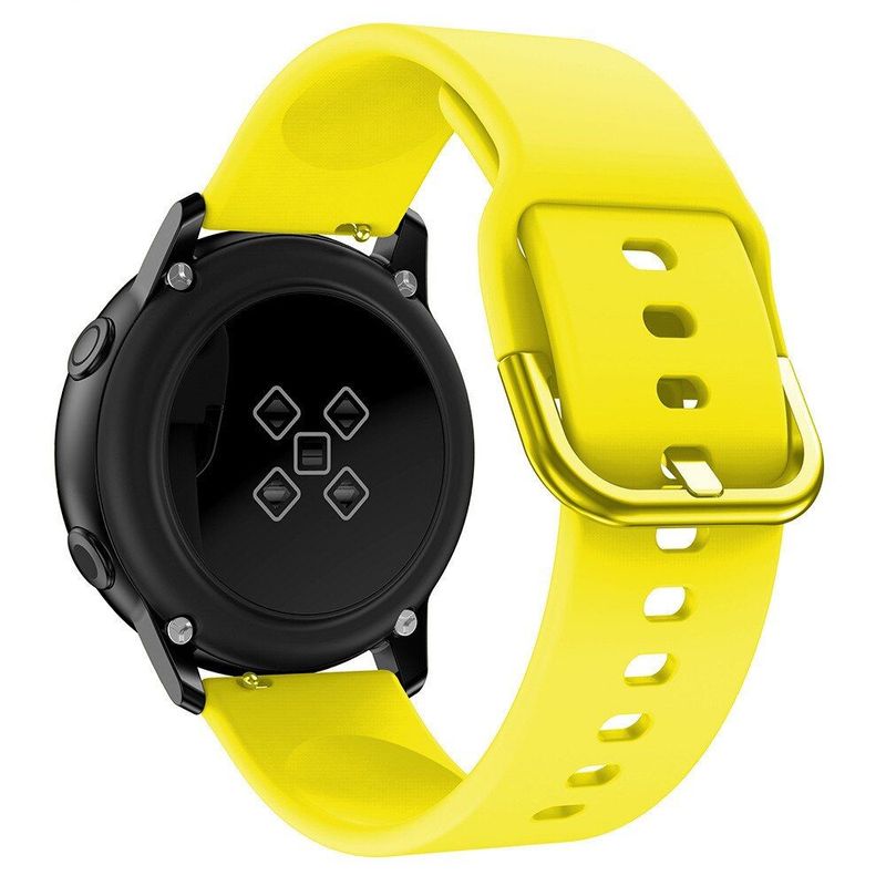 GENERICO - Correa Silicona Liso para SAMSUNG GALAXY WATCH 5 / 5 PRO - Amarillo