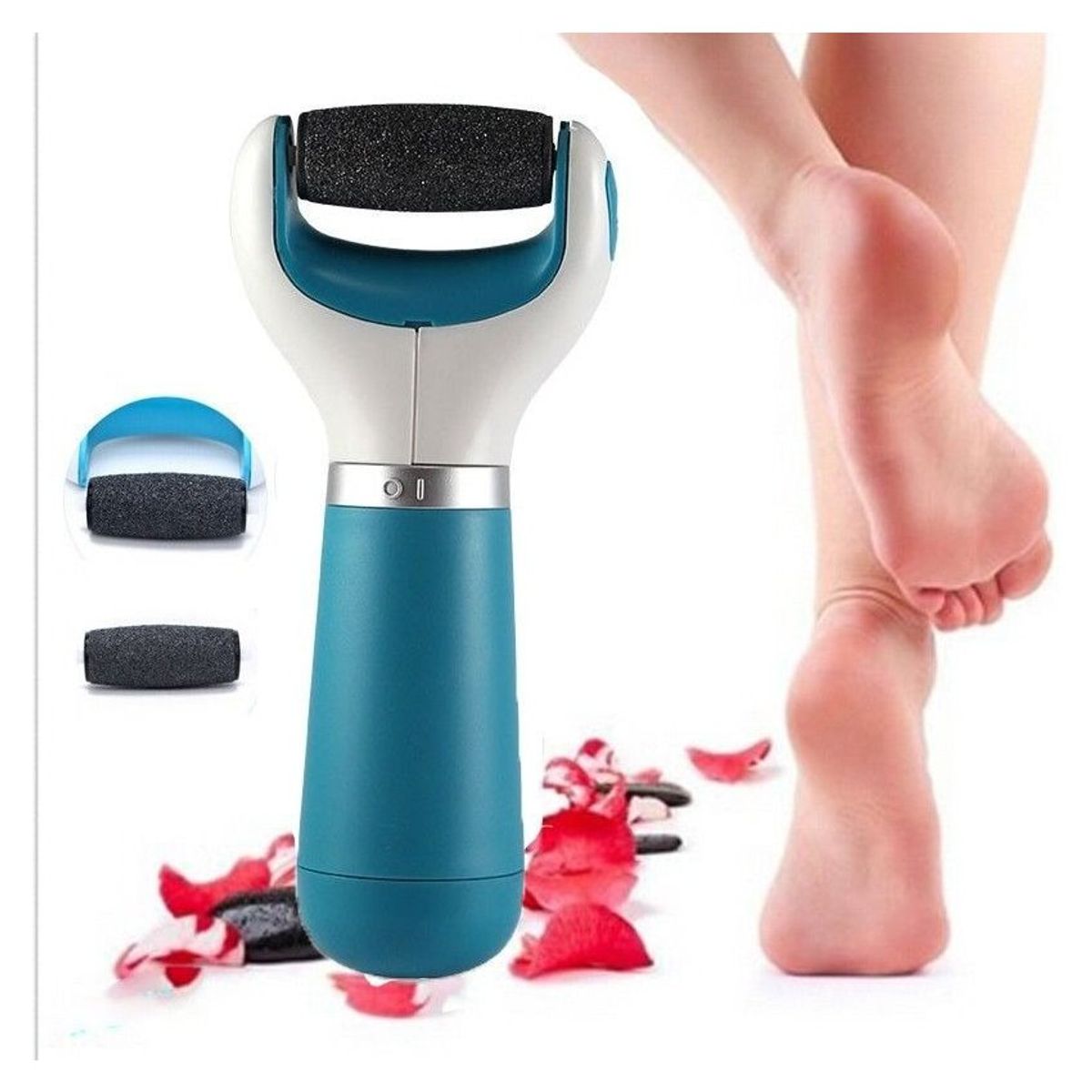 GENERICO - Limador electrónico para pies exfoliante pedicure - multicolor