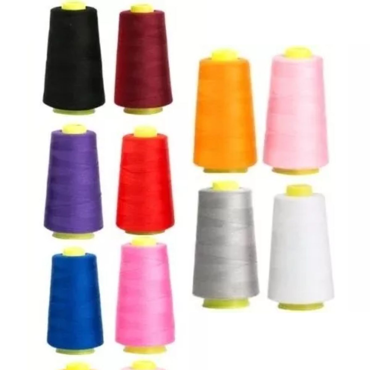 GENERICO - 10 Conos De Hilo Colores C/u 5000 Mts Máquina De Coser 40/2.