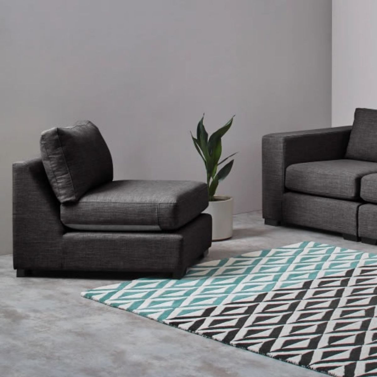 YOLODECORO - Sillón Modular Mortimer Gris Foca