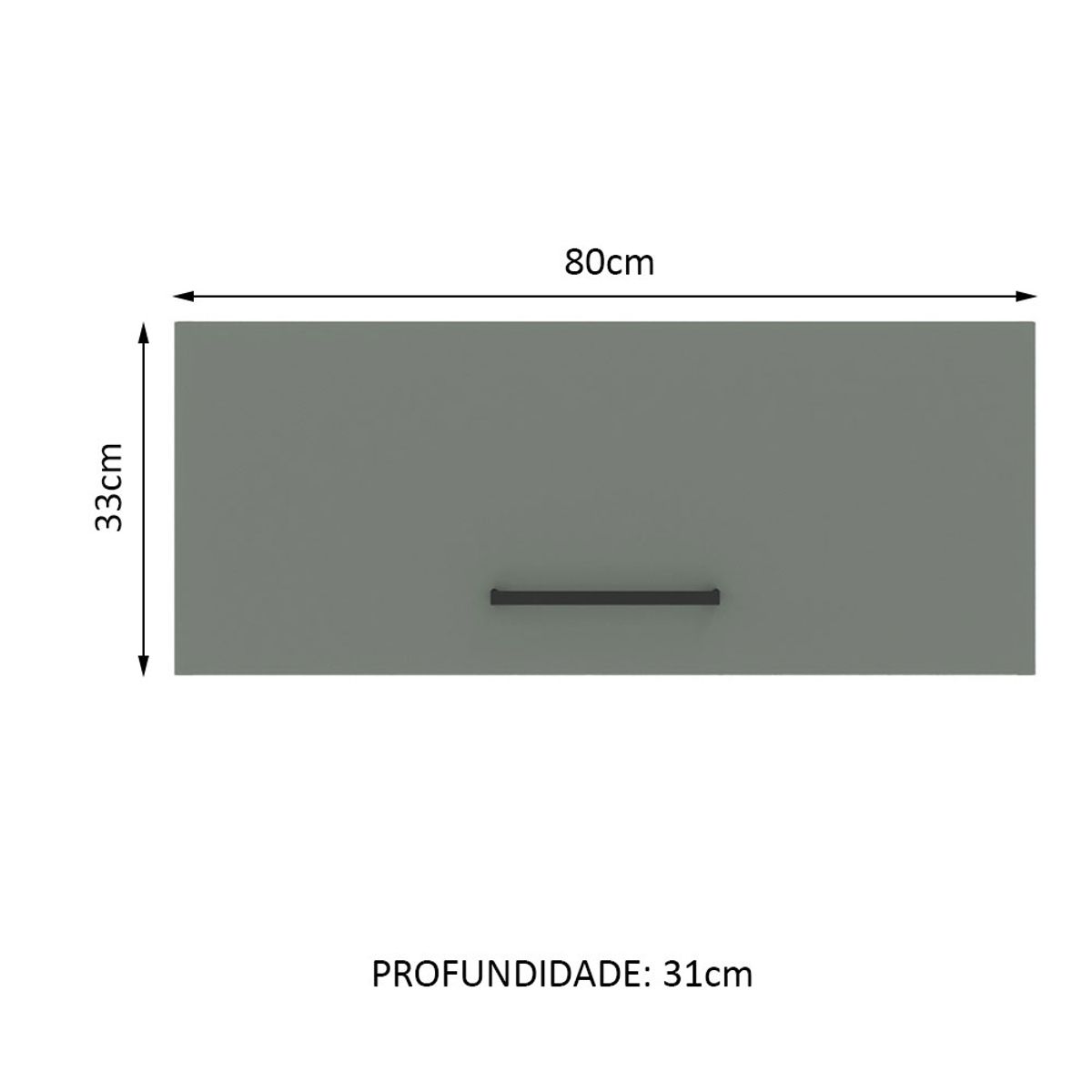 MADESA - Alacena de Cocina Agata 80 cm 1 Puerta Abatible