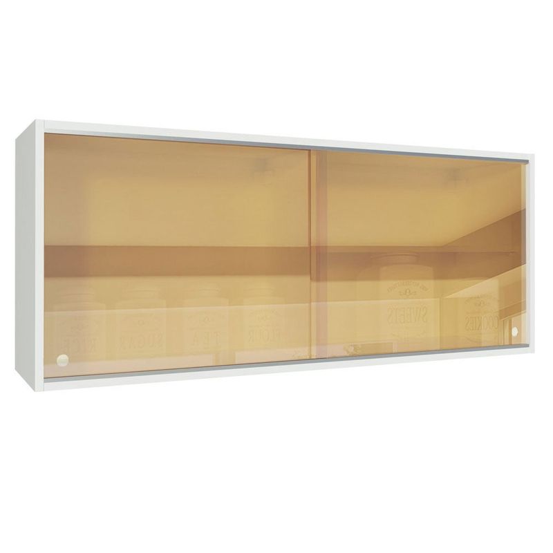 MADESA - Alacena de Cocina 120 cm 2 Puertas Corredizas de Cristal Reflex