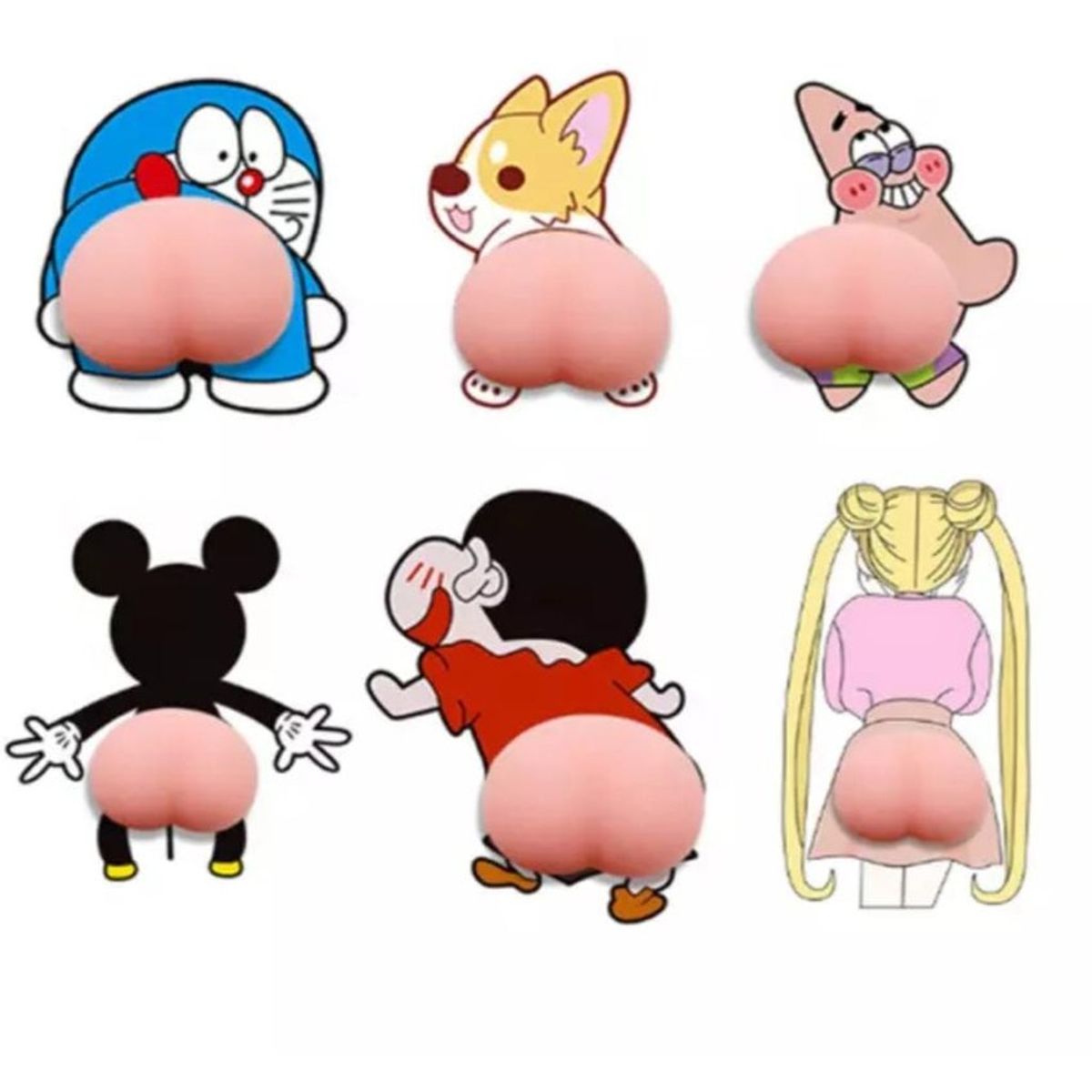 GENERICO - Pegatinas protectores antichoque, multiusos, pack x 10 und