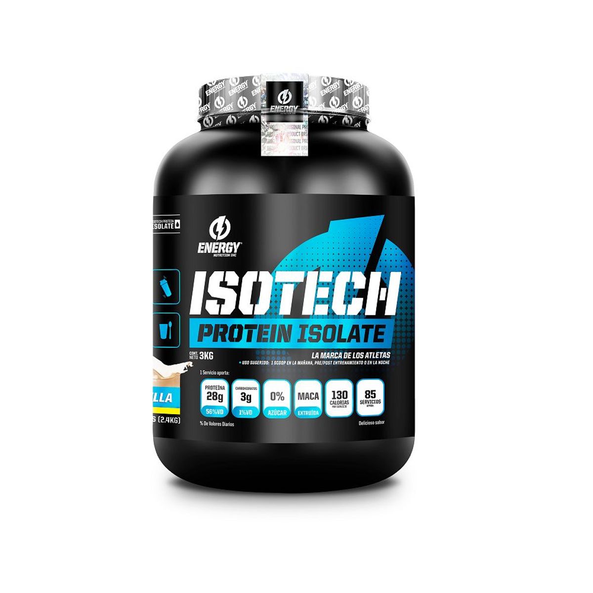 ENERGY NUTRITION - Proteina Energy Nutrition Isotech 3 Kg Vainilla + Shaker