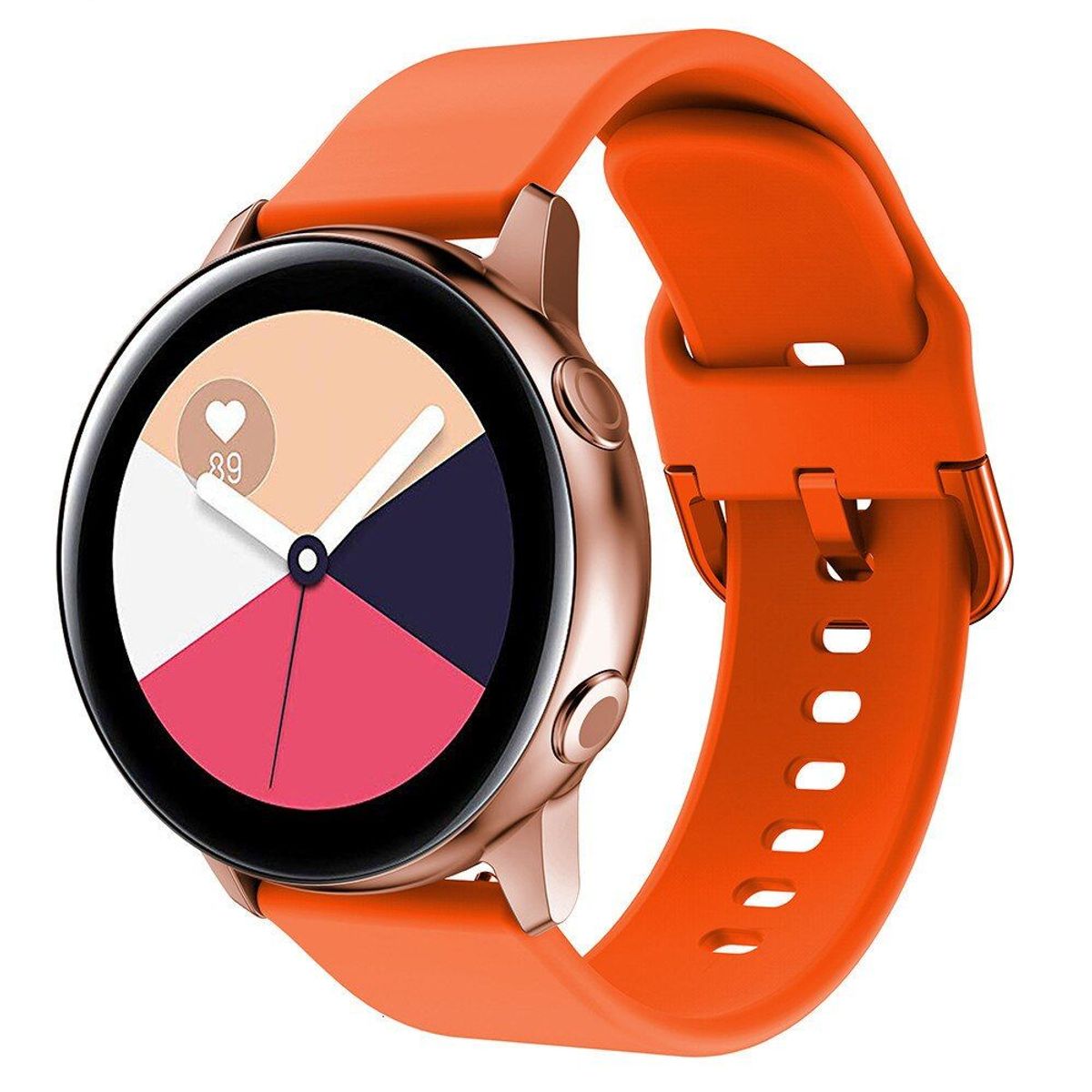 GENERICO - Correa Silicona Liso para HUAWEI WATCH GT2 46MM - GT2 PRO - Naranja