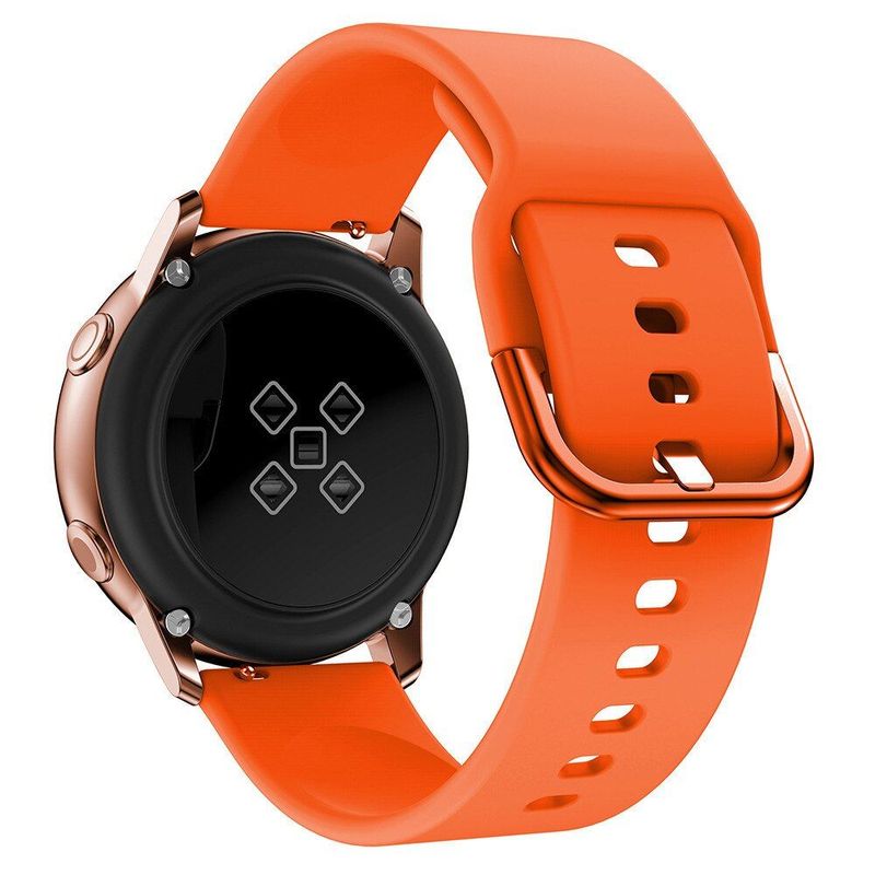 GENERICO - Correa Silicona Liso para Samsung Galaxy Watch 4 / 4 Classic - Naranja