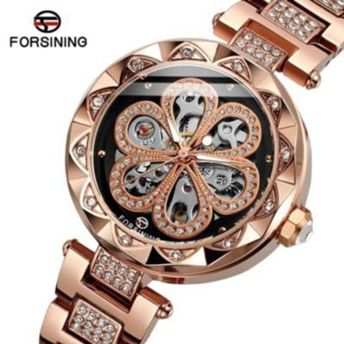 FORSINING - Reloj Forsining Automático Acero Oro Rosa FOR-M-3