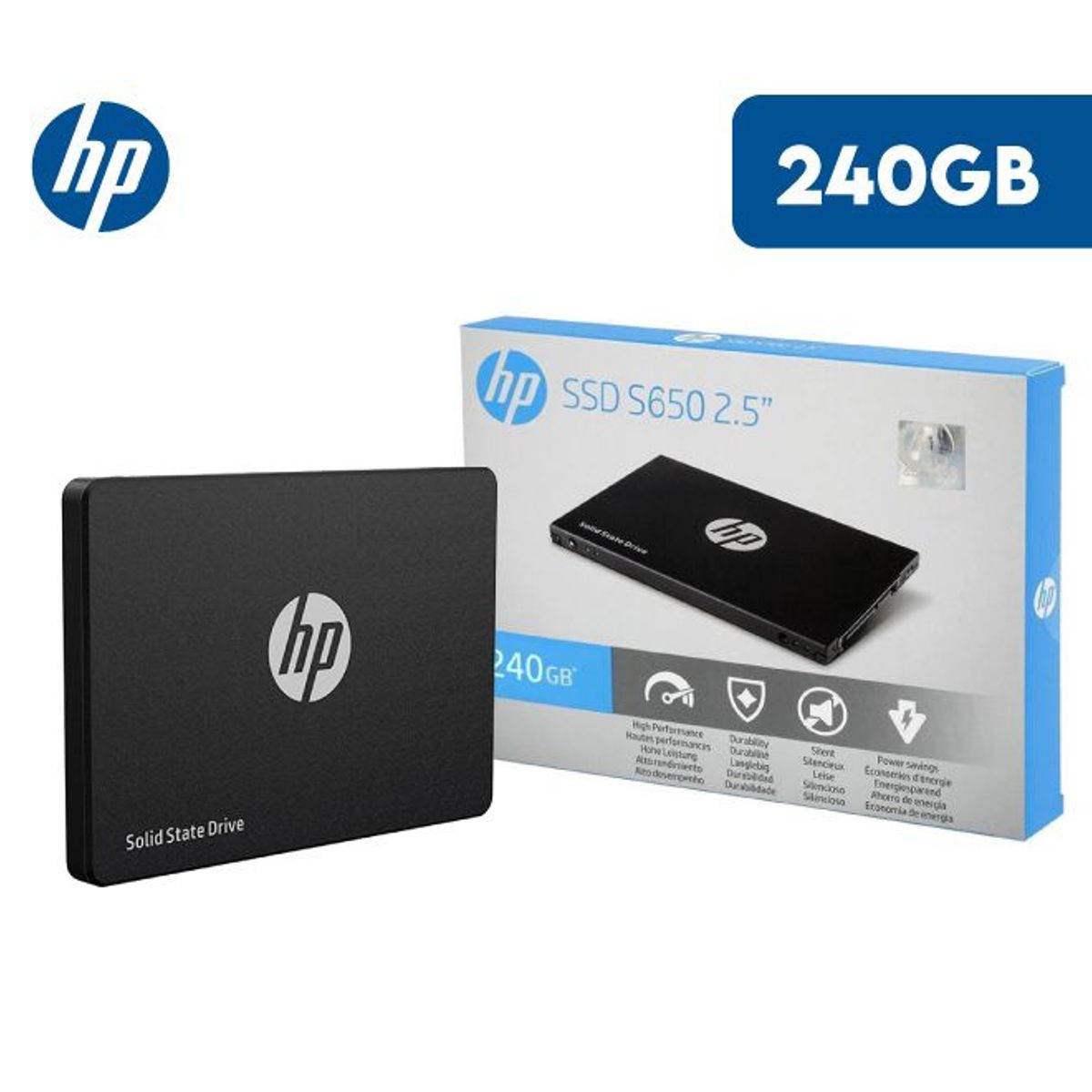 HP - Disco Solido SSD HP S650 240GB SATA III 6 GBP/s