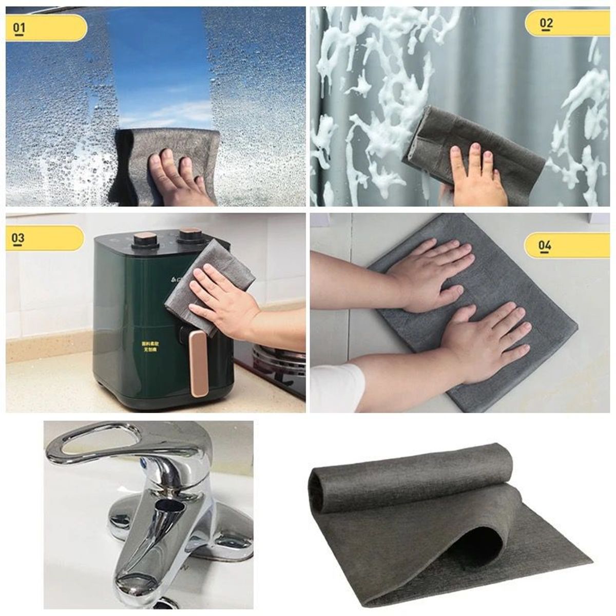 KAST PE - Paño Mágico De Limpieza cristal vidrio pack x2 unidades