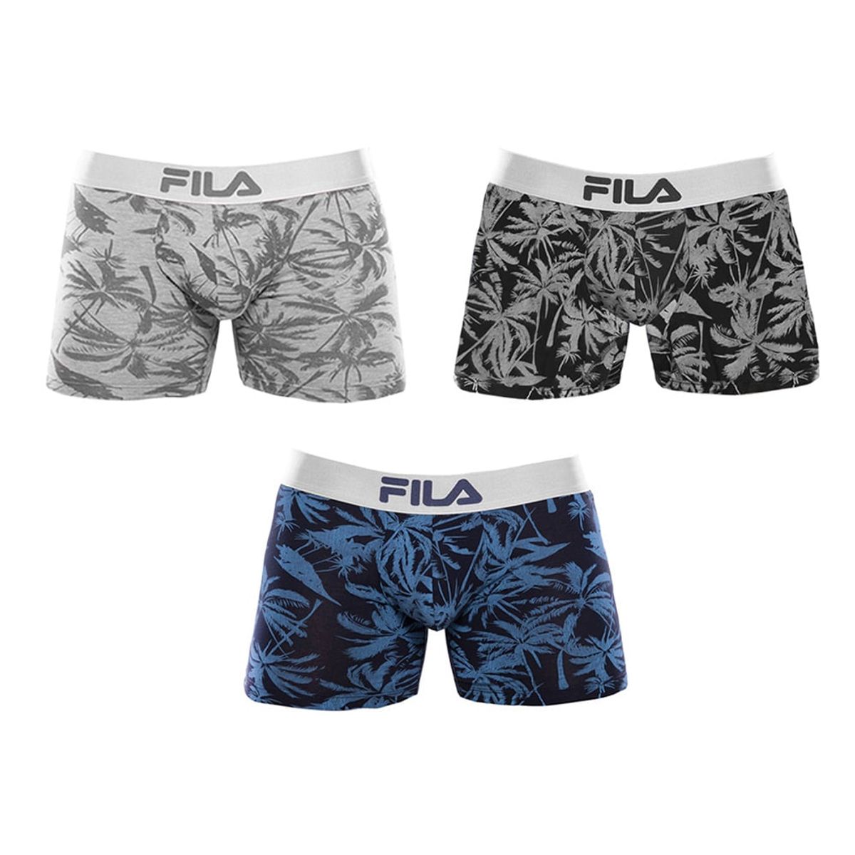 FILA - Pack x3 Bóxer Fila Estampado Palmeras FC 196 Multicolor 2