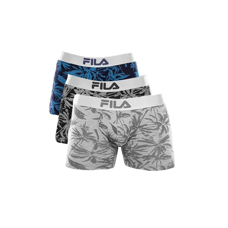 FILA - Pack x3 Bóxer Fila Estampado Palmeras FC 196 Multicolor 2