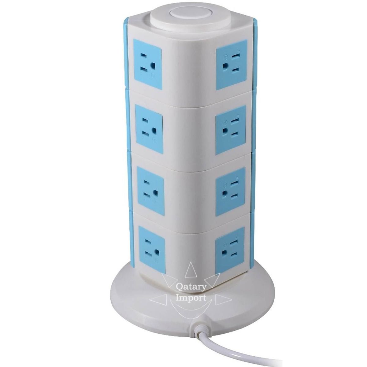 OEM - Torre Enchufe Tomacorriente Extesion Multiple 4 Pisos + Puertos USB 2A