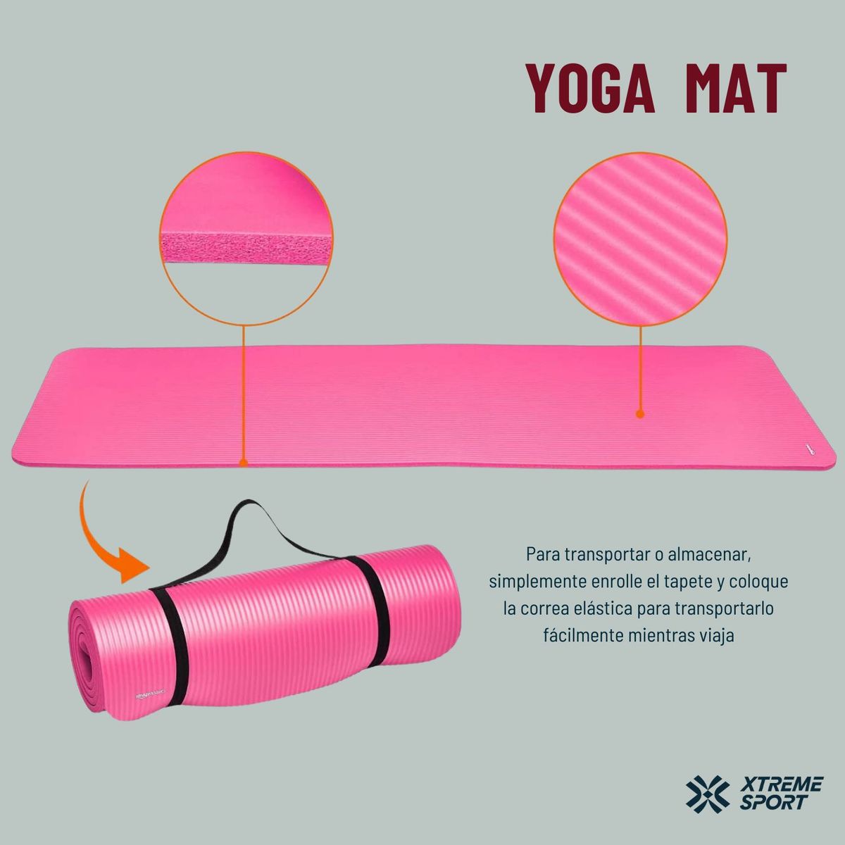 XTREME SPORT - Mat de Yoga Fitness 8mm